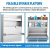 GustoWave Wall-Mounted 3-Tier Organizer Cabinet, Flip Up Work Tray with Paper Towel Rack, Trailer Door Cabinet Organizer for Garage - 4 of 4