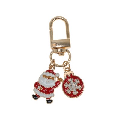 Unique Bargains Christmas Keychain Ornament Lobster Clasp Keychain Zinc Alloy
