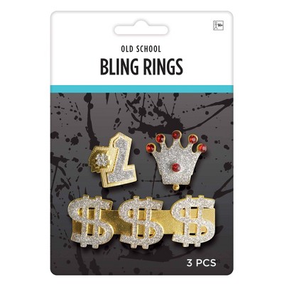 Adult Bling Rings Accessory Halloween Costume