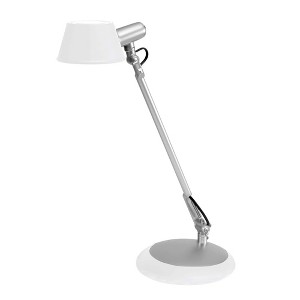 Alba White LED Desk Lamp – Adjustable Office Task Light with