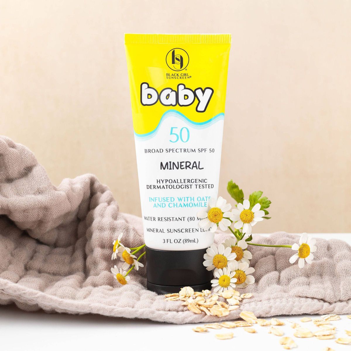 Black Girl Sunscreen Baby Mineral Lotion Broad Spectrum - SPF 50 - 3 fl oz - thumbnail 3