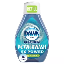Dawn Platinum Powerwash Dish Spray, Dishwashing Dish Soap Refill - Apple Scent - 16oz