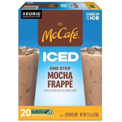 Keurig McCafe ICED One Step Mocha Frappe Medium Roast K-Cup Pods - 20ct