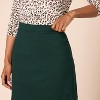 Women's Ponte A-Line Mini Skirt - Pull-On Stretch Fit for Effortless Style Dark Green - 4 of 4