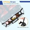 Itopfox Double Stroller Organizer with 2 Cooler Pockets, Parent Console Caddy for Jogging Strollers, Storage Bag for Baby Essentials, Snacks, Toys - 4 of 4