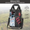 OPUX Wine Bag, 4,6 Bottle Cooler Insulated Tote Carrier Travel Picnic BYOB, Leakproof Padded Portable Party Christmas Gift - 2 of 4