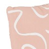 18"x18" Skyline Furniture Square Outdoor Throw Pillow Candice Stroke Peach: Handmade, Comfort Design, Zipper Closure - image 3 of 4