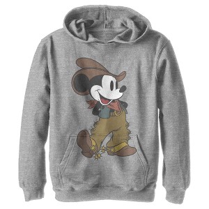 Boy's Disney Mickey Mouse Cowboy Pull Over Hoodie - 1 of 4
