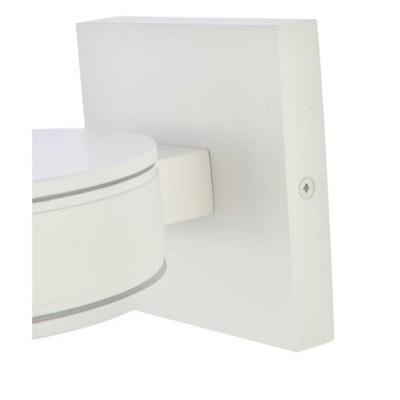 Black Aluminum and Iron Dimmable LED Outdoor Wall Sconce