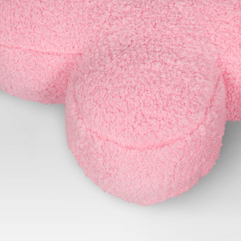 Valentine&#39;s Day &#39;XO&#39; Faux Shearling Throw Pillow Pink - Room Essentials&#8482;, 5 of 12