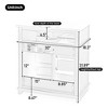 TUYOHW Bathroom Vanity with Top Sink, Modern Bathroom Storage Cabinet with 2 Drawers and a Tip-out Drawer, Single Sink Bathroom Vanity - 3 of 4