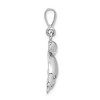 Black Bow Jewelry 14k White Gold Dolphin Pod Pendant - 2 of 4