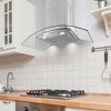 RCA R-RHWM2R30BSS 30 in. Regency Collection 400 CFM Ducted Glass Canopy Wall Mount Range Hood, Push Buttons, LEDs, Stainless Steel - 2 of 4