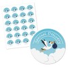 Big Dot of Happiness Boy Special Delivery - Blue It's A Boy Stork Baby Shower Circle Sticker Labels - 24 Count - 2 of 4