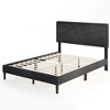 Costway Twin/Full/Queen Size Bed Frame with High Headboard & Wooden Slats No Box Spring Needed - 2 of 4