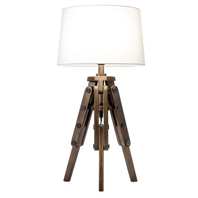 Modern Home Mariner Nautical Wooden Tripod Table Lamp