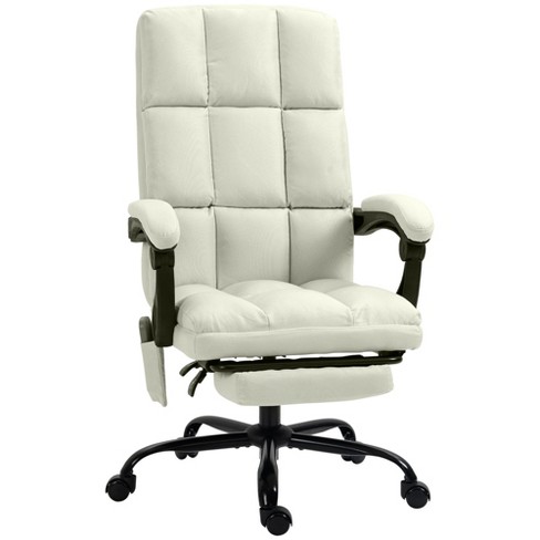 Vinsetto High Back Massage Office Desk Chair With 6-point Vibrating Pillow,  Computer Recliner Chair With Retractable Footrest, And Adjustable Lumbar  Support : Target