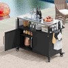 Lirago 54.5" Outdoor Kitchen Islands Assembled Modern with Stainless Steel Tabletop Kitchen Islands Assembled Medium Storage Cabinet - 2 of 4