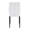 Kumasinova 37" Mid Century Dining Chairs Set of 4/6,Breathable PU Leather Kitchen Chairs with Shell Design,Ergonomic Kitchen Chairs with Backrest - 4 of 4