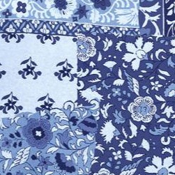 french blue patched paisley