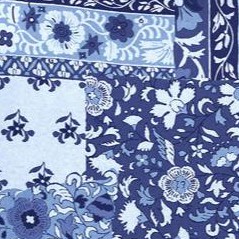 french blue patched paisley