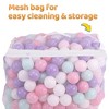 BalanceFrom 2.3 Inch 400 Crush Proof Play Pit Balls with Reusable Mesh Storage Bag for Playpens, Bounce Houses, and Kiddie Pools, 3 Pack - 4 of 4