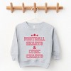 Football Hearts & Lyric Charts - Kids Toddler Sweatshirt and Kids Youth Sweatshirt - 2 of 3