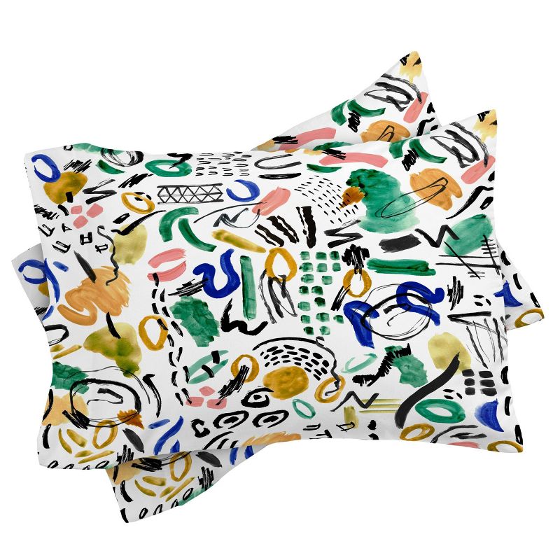 Marta Barragan Camarasa Brushstrokes Art Comforter Set - Deny Designs, 4 of 9