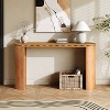 Dexmalle Mirod Vintage Console Table with Beaded Trim and Reversible Curved Legs - 2 of 4