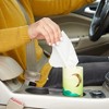 Zodaca 8-Pack Round Tissue Boxes for Car Cup Holder (50 Tissues Per Container) - Moon Crescent Designs - 4 of 4