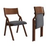 CAVINAS 18" Folding Dining Chair,Upholstery Chair for Dining Table,Foldable Armless Chairs,Set of 2 - 4 of 4