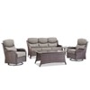Gymojoy Outdoor Patio Sofa Chairs Coffee Table with Swivel Chairs for Garden  Yard - 3 of 4