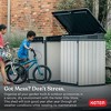 Keter 4.6 x 2.7 Foot Outdoor Storage Shed Durable Resin Backyard Home Patio Furniture for Garden Equipment, Tools, and Garbage Cans, Deco Grey - 4 of 4