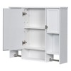 NicBex Wall Mounted Bathroom Storage Cabinet,35'' x28'' Medicine Cabinet with Mirror and Towels Bar for Bathroom - 4 of 4