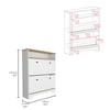 RISOKEYS Shoe Cabinet with 2 Flip Drawers and 1 Open Shelf,with Top Surface Freestanding Shoes Organizer Cabinet for Closet Hallway Entryway - 3 of 4