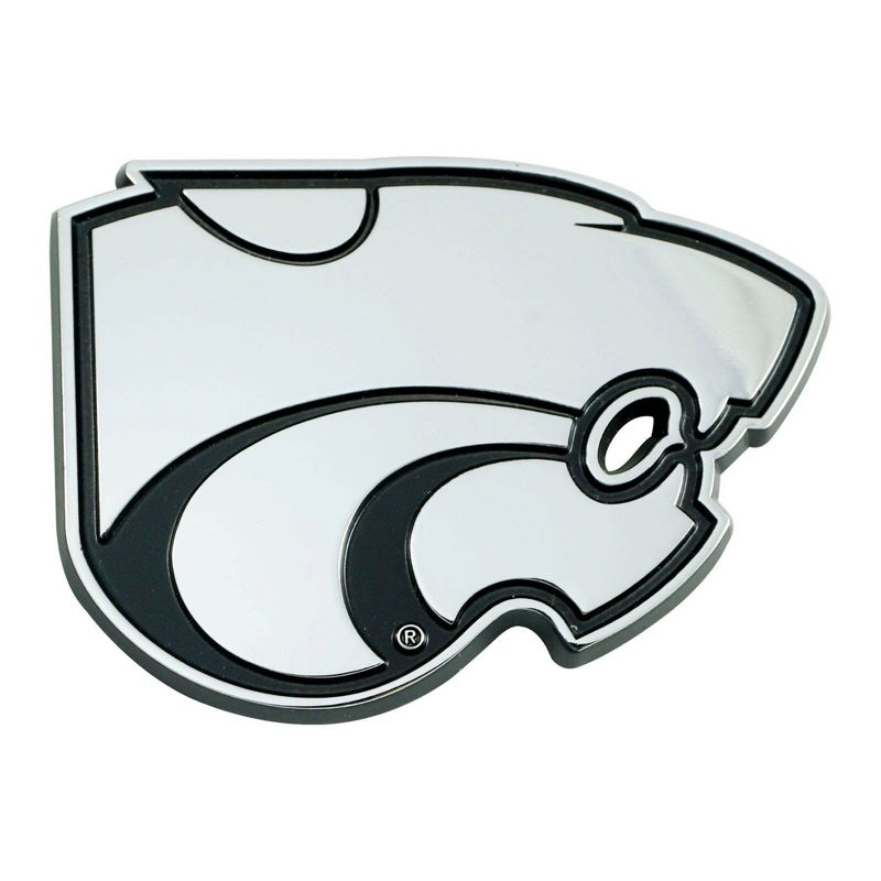 NCAA Kansas State Wildcats University 3D Chrome Metal Emblem, 1 of 4