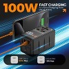 Universal Travel Adapter, 100W GaN International Power Adaptor with 4 USB (2 USB-C), Worldwide Plug Adapter for US EU UK AUS FR IT ES(Type C/G/A/I) - 4 of 4