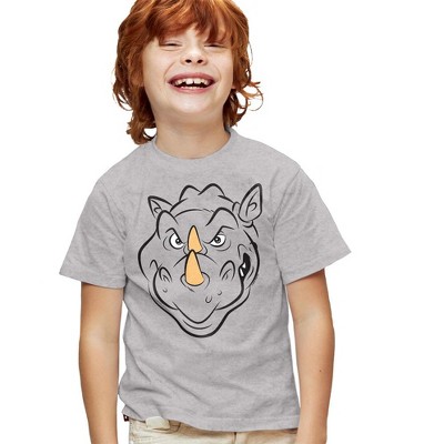 Teenage Mutant Ninja Turtles Rocksteady Face Kids T Shirt For Youth, Athletic Heather