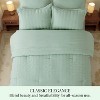 Cozy Comfort Sage Green Queen Size Comforter Set - Bed in a Bag 7 Pieces Stripes Seersucker Bedding Set, Soft Lightweight Down Alternative Comforter, - 2 of 4