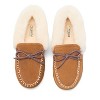 Fireside by Dearfoams Women's Gladstone Genuine Shearling Moccasin with Stitching - 4 of 4