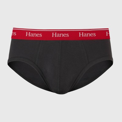 Hanes Premium Men's Stretch Classic Briefs 6pk - Blue/black/red : Target