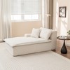 Upholstered Chaise Lounge Sleeper Sofa Bed Couch Sleeper Chair Single Sofa Lazy Sofa Accent Chair - ModernLuxe - 2 of 4
