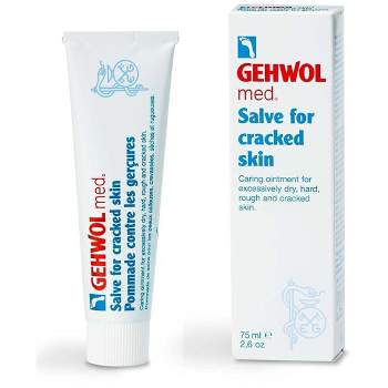 GEHWOL Med Salve for Cracked Skin (2.6 oz) Caring Ointment for Excessively Dry, Hard, Rough, & Cracked Skin (Made in Germany)