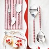tag Candy Stripe Stainless Steel Serving Fork - 11" Red Multi Serving Utensil for Christmas - Hand Wash Only - 2 of 2