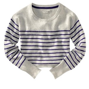 Aeropostale Womens Long Sleeve Opposite Stripe Knit Sweater - 1 of 1