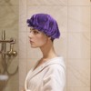 Unique Bargains Women Durable  Shower Cap for Hotel Travel 2pcs - 4 of 4