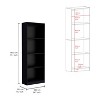 NicBex Bookcases for Living Room Modern 4-Shelf Home Bookcase Display Unit Bookshelf for Home Office, and Bedroom Storage - 2 of 4