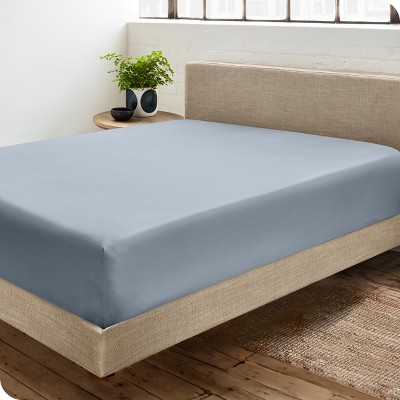 400 Thread Count Organic Cotton Sateen Fitted Sheet by Bare Home