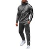 COOFANDY Tracksuit Mens with Zipper Pockets Full Zip Hoodie Sweatsuit 2 Pieces Running Jogging Sports Casual Sweat Suits - 2 of 4