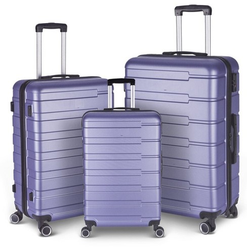 Luggage Set Of 3 Suitcases With Spinner Wheels Hardside Expandable Luggage Suitcase Set With Tsa Lock For Travel lavender Purple Target